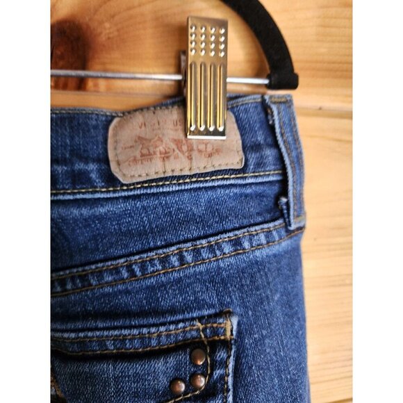 Levi Strauss And Co 515 Womens Boot Cut Blue Denim Jeans Size 16 - Picture 2 of 16